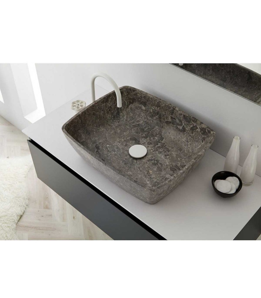 Lavabos Y Encimeras Todobaño | Lavabo De Piedra Manaos Grey