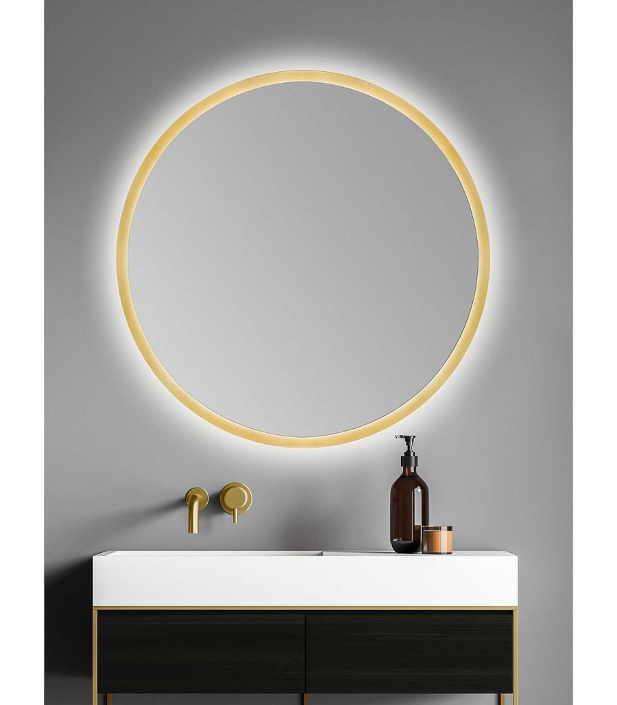 Espejos De Ba O Todobaño | Espejo De Ba O Luz Led Moon Gold