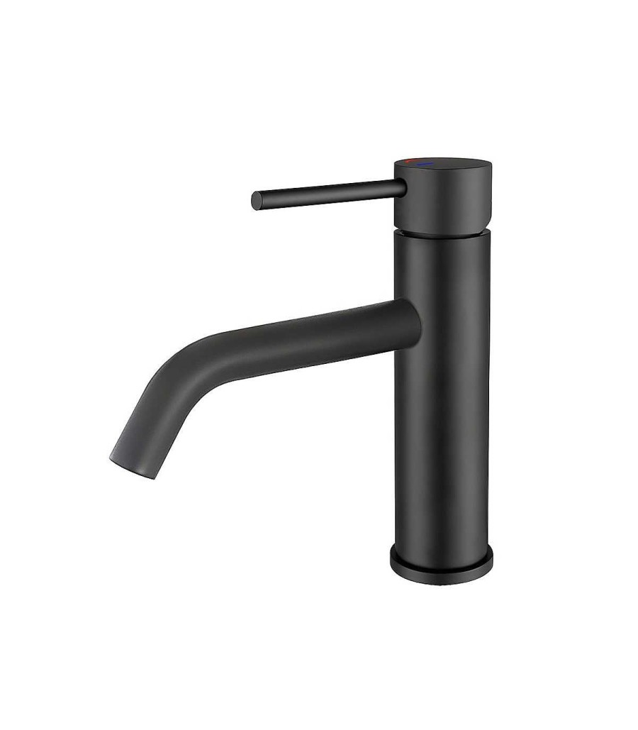 Grifos De Cocina Y Ba O Todobaño | Grifo De Lavabo Apertura En Fr O Ason Negro Mate