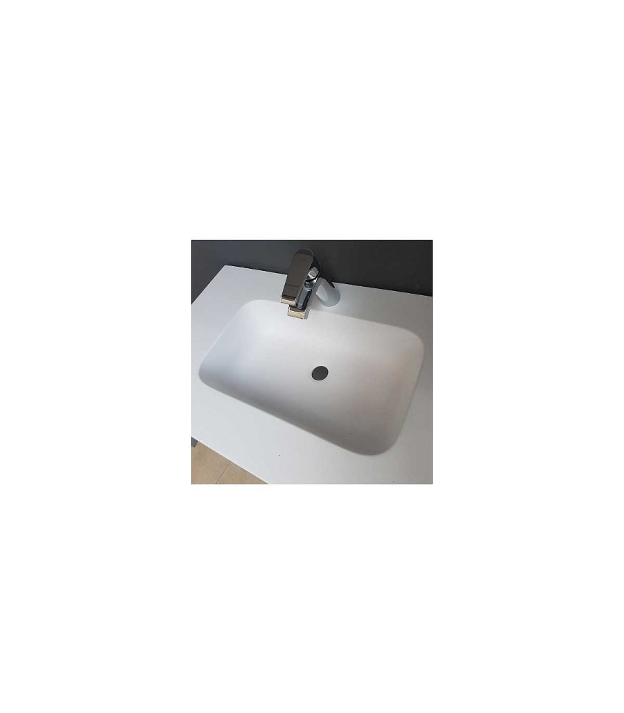 Lavabos Y Encimeras Todobaño | Lavabo Solid Surface De Dos Senos Illice