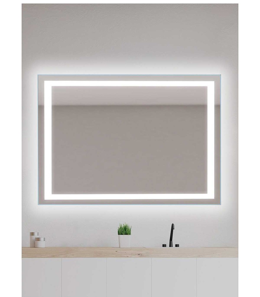 Espejos De Ba O Todobaño | Espejo De Ba O Luz Led Frame En Stock