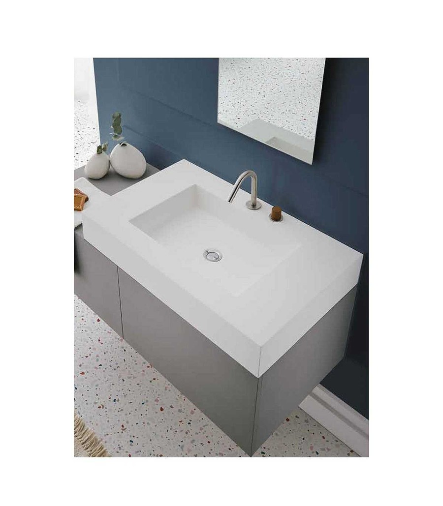 Lavabos Y Encimeras Todobaño | Lavabo Encimera Solid Surface Anne