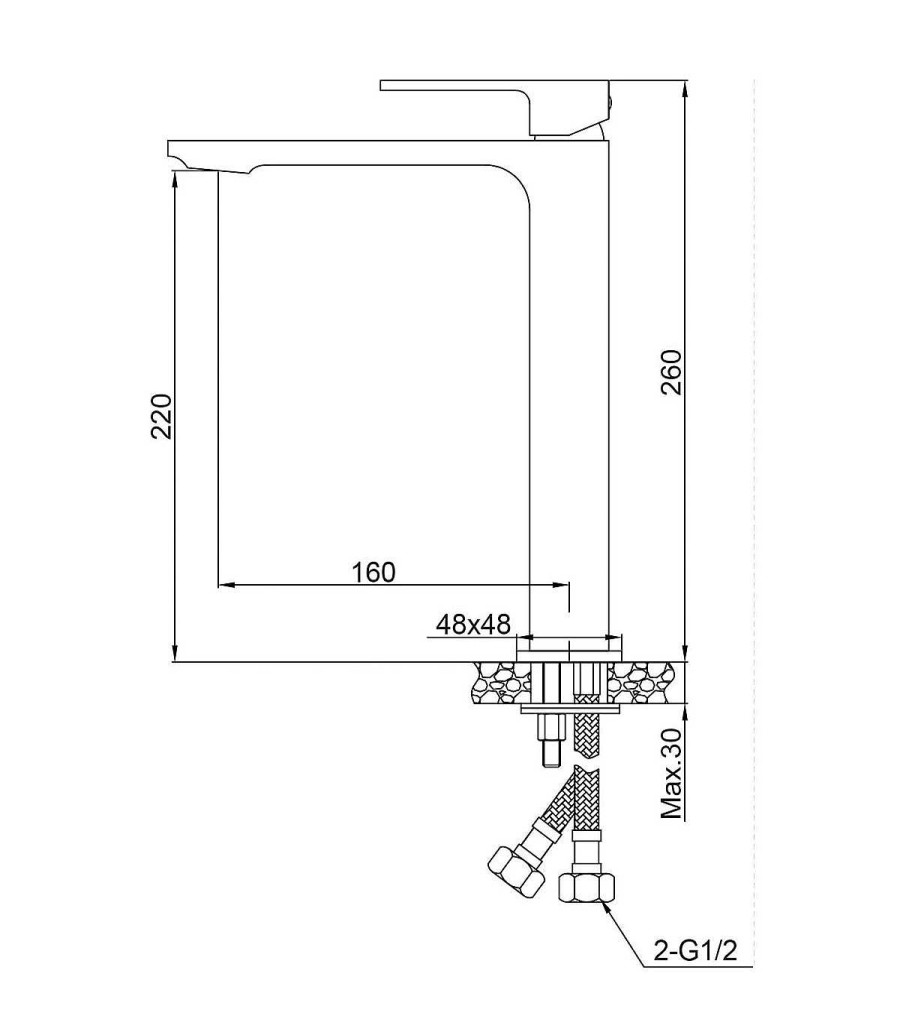 Grifos De Cocina Y Ba O Todobaño | Grifo De Lavabo Ca O Alto Bold Black