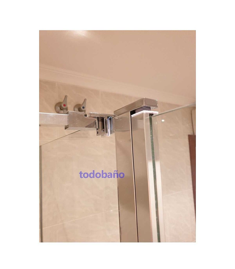 Mamparas De Ducha Todobaño | Mampara De Ducha Tala Cristal Fijo + Abatible