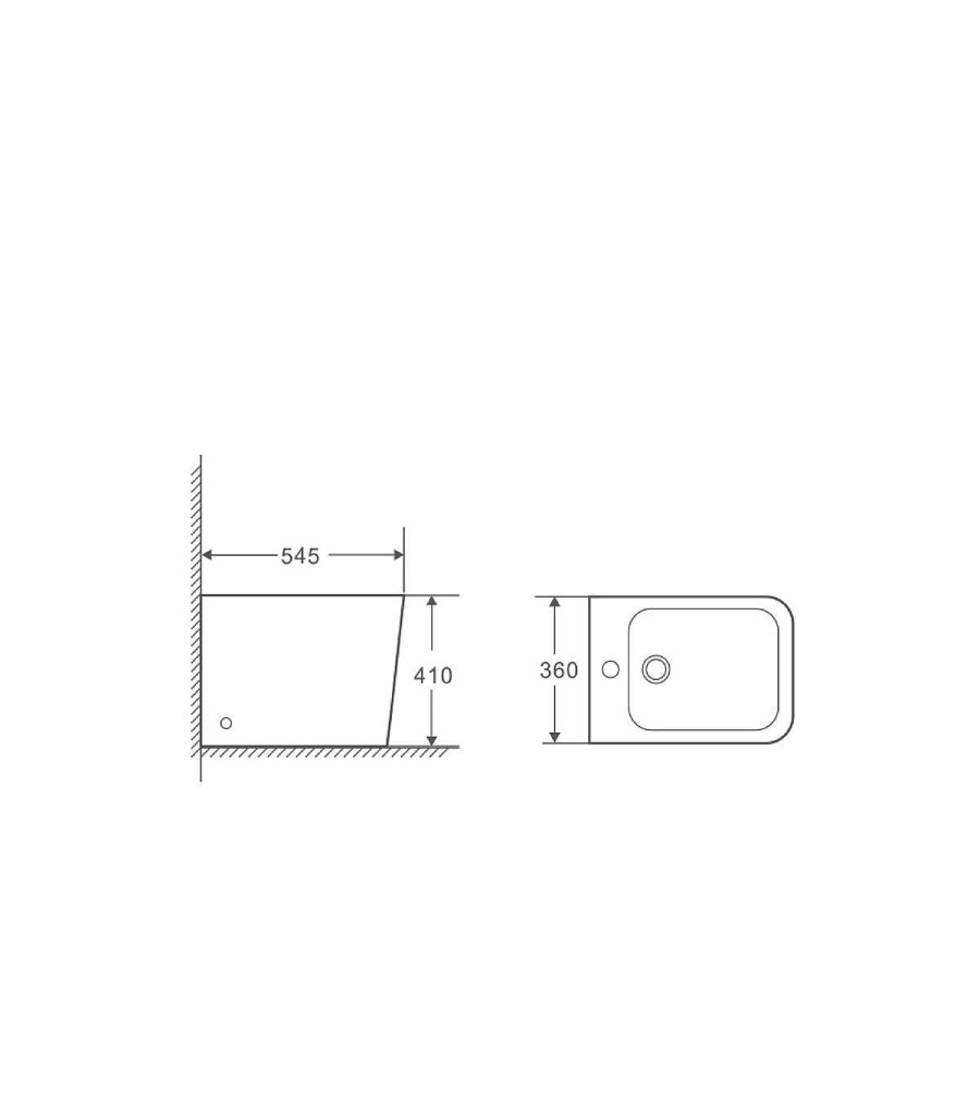 Sanitarios Todobaño | Bid Compacto A Pared Cube Blanco