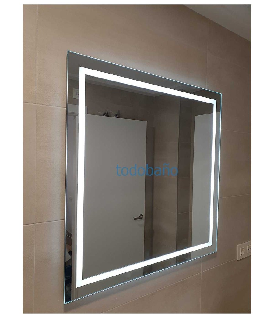 Espejos De Ba O Todobaño | Espejo De Ba O Luz Led Frame En Stock