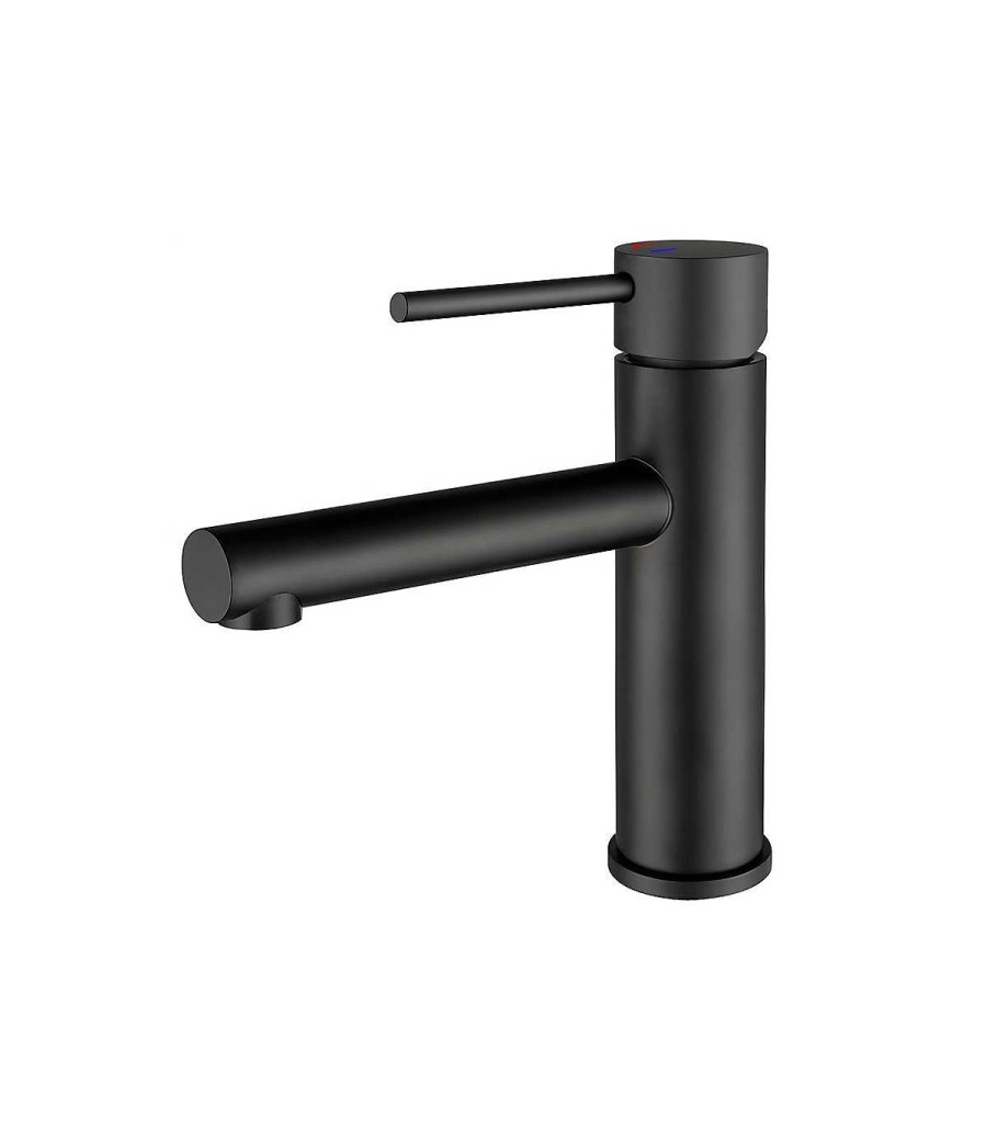 Grifos De Cocina Y Ba O Todobaño | Grifo De Lavabo Apertura En Fr O Nansa Negro Mate